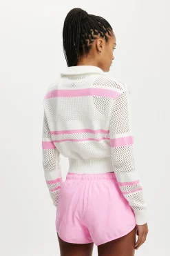 Active Crochet Zip Through