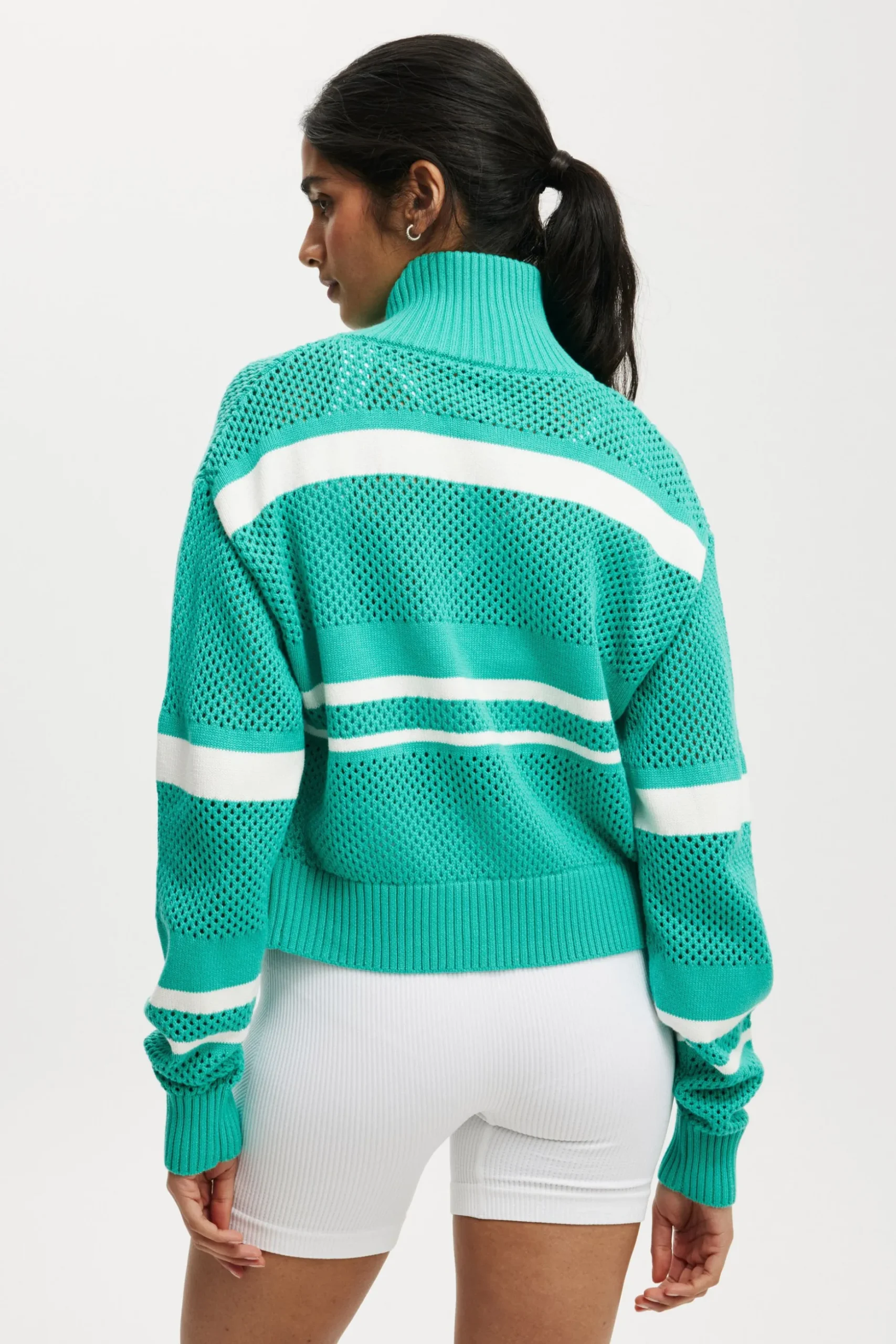 Active Crochet Zip Through