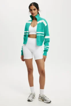 Active Crochet Zip Through
