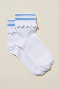 Active Folded Frill Sock