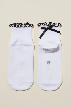 Active Frill Bow Sock