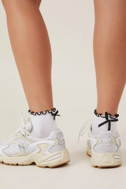 Active Frill Bow Sock