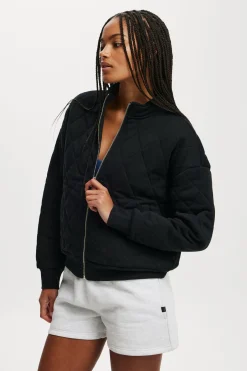 Active Quilted Zip Through