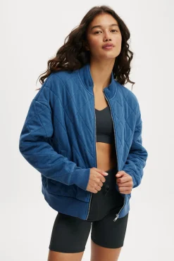 Active Quilted Zip Through