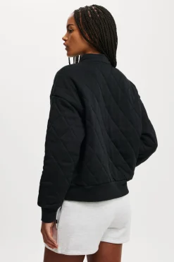 Active Quilted Zip Through
