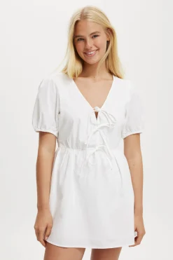 Allegra Tie Detail Mini Dress