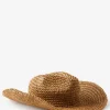 Amber Raffia Cowboy Hat