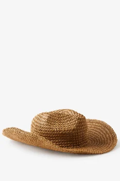 Amber Raffia Cowboy Hat