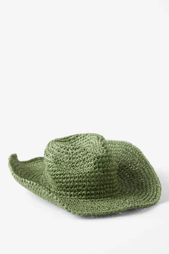 Amber Raffia Cowboy Hat