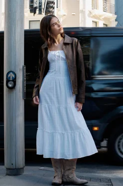 Aria Corset Detail Maxi Dress
