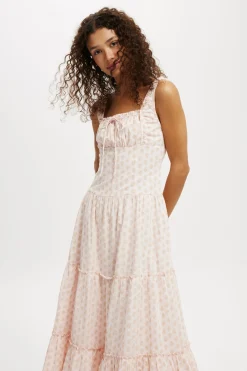Aria Corset Detail Maxi Dress