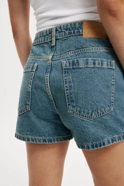 Asymmetrical Denim Skort