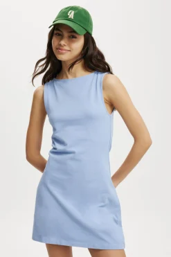 Bella Boat Neck Mini Dress