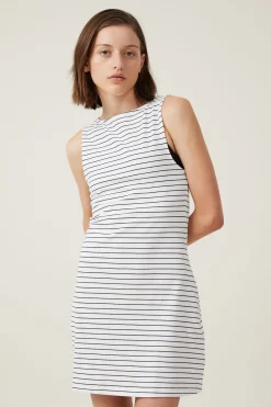 Bella Boat Neck Mini Dress