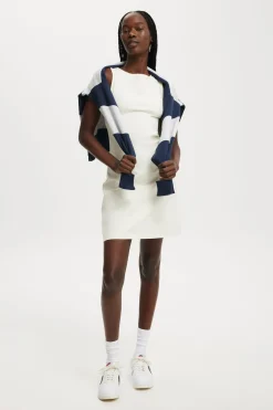 Bella Boat Neck Mini Dress