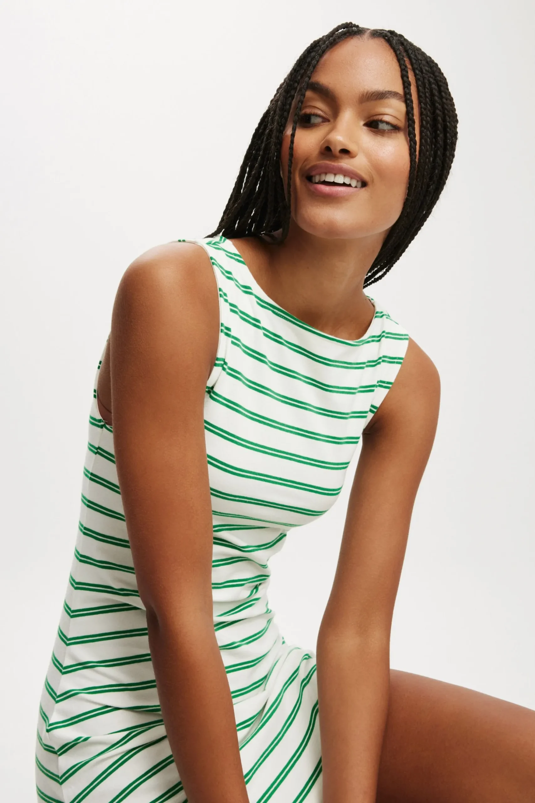 Bella Boat Neck Mini Dress