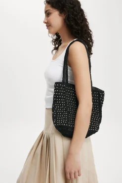 Bella Crochet Beaded Bag