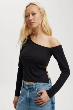 Blair Open Back Long Sleeve Top