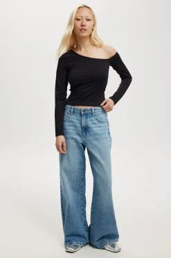 Blair Open Back Long Sleeve Top