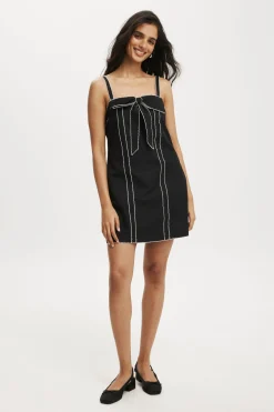 Bow Detail Mini Dress