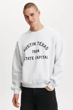 Box Fit Graphic Crew Sweater