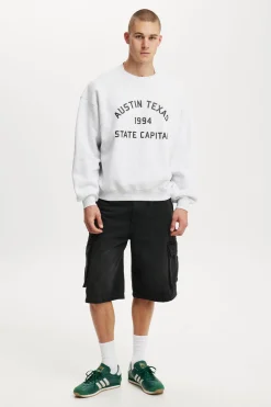 Box Fit Graphic Crew Sweater