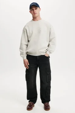 Box Fit Graphic Crew Sweater