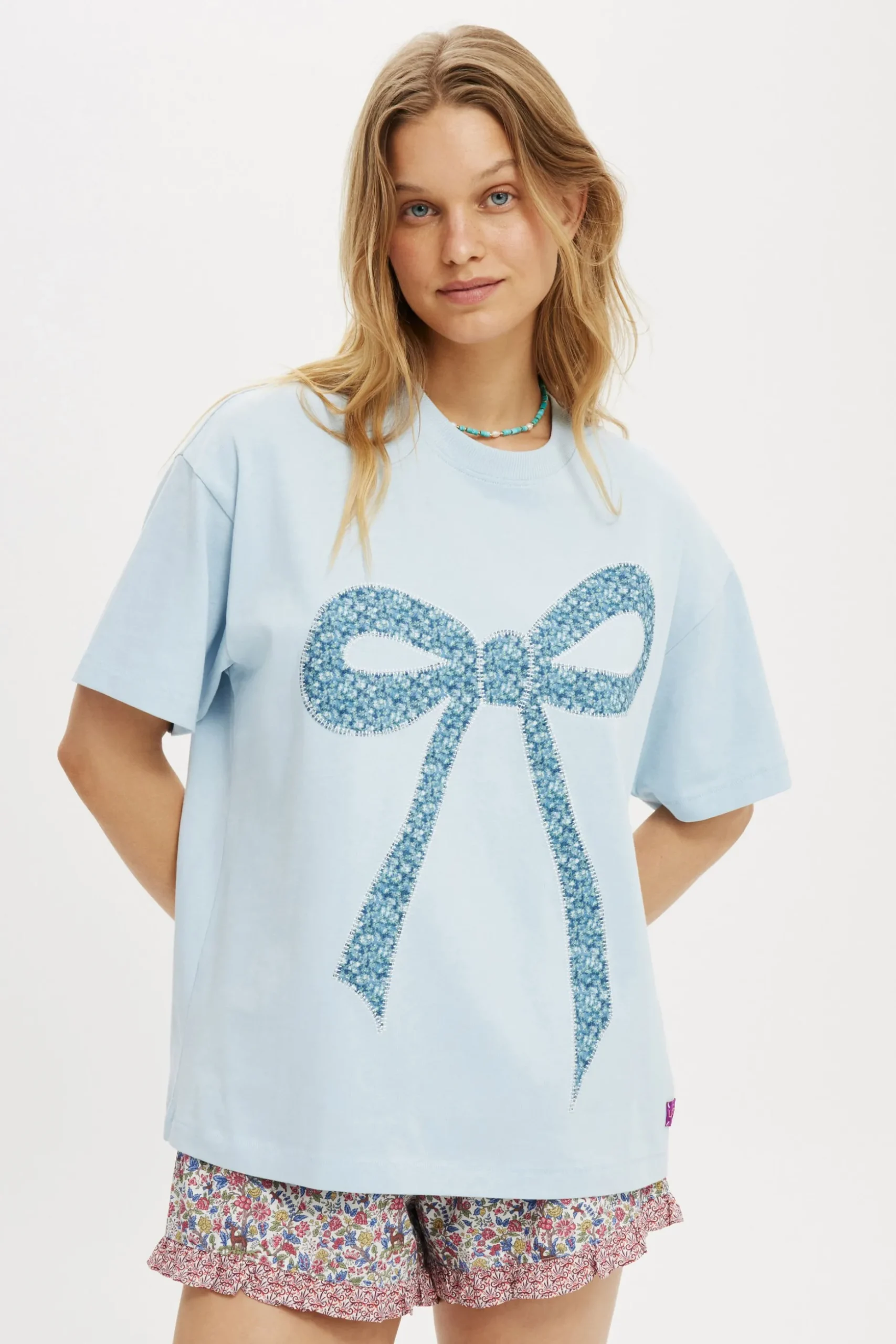 Boxy Tee Made With Liberty Fabric Graphic/Trims