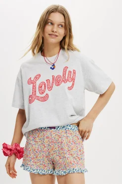 Boxy Tee Made With Liberty Fabric Graphic/Trims