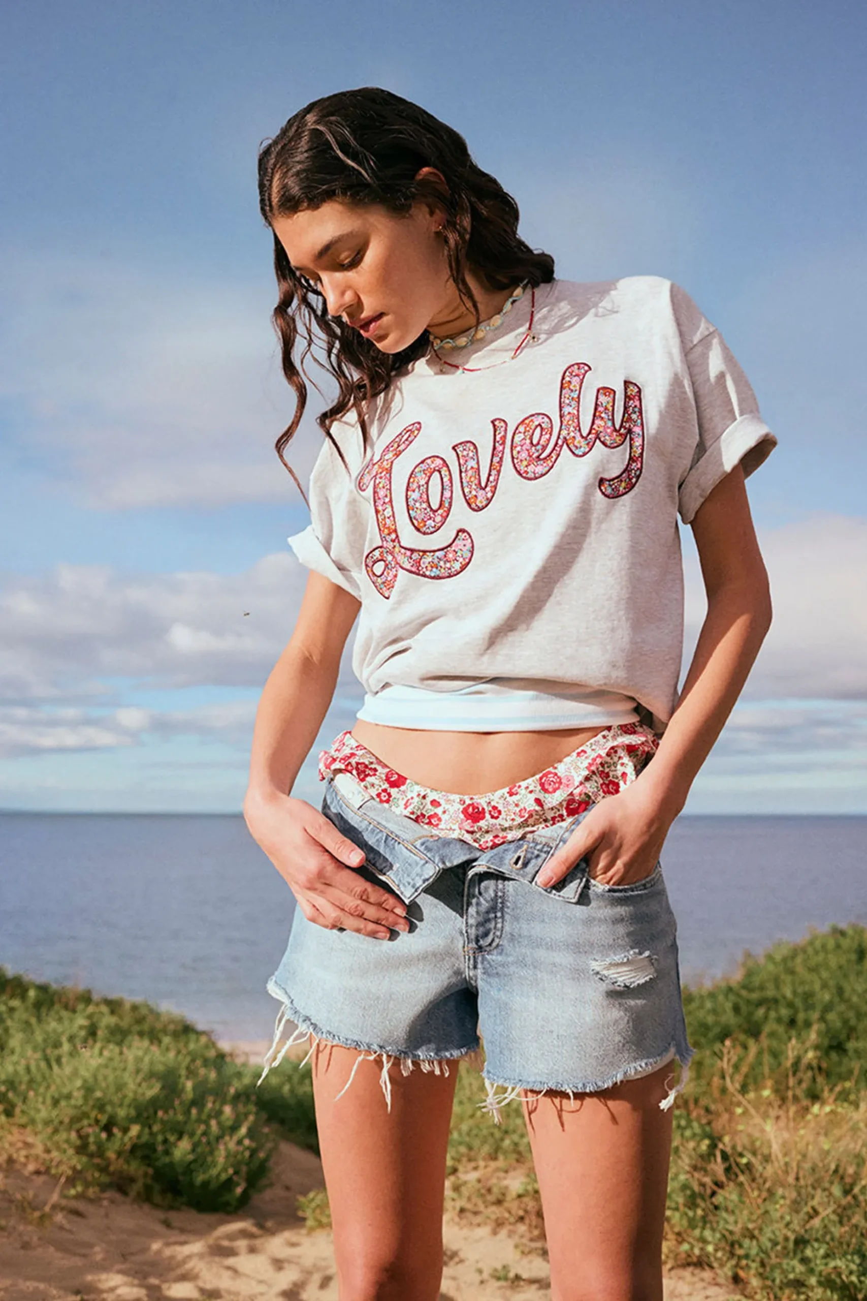 Boxy Tee Made With Liberty Fabric Graphic/Trims