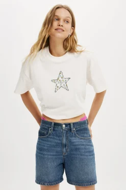 Boxy Tee Made With Liberty Fabric Graphic/Trims