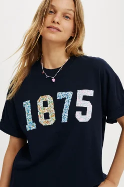 Boxy Tee Made With Liberty Fabric Graphic/Trims