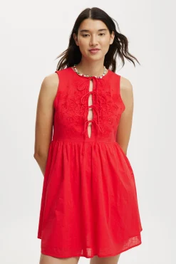Casey Cutwork Mini Dress