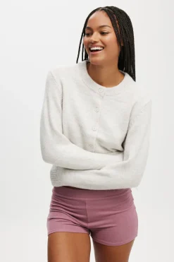 Cropped Knit Cardigan