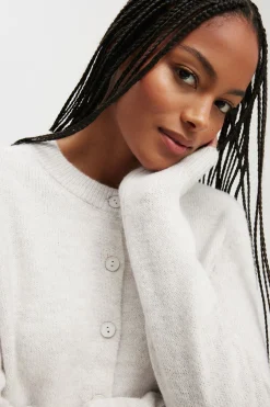 Cropped Knit Cardigan