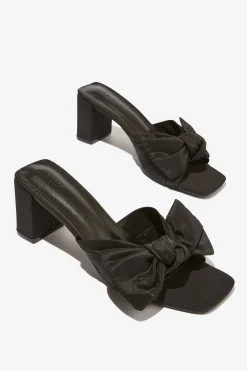 Eden Statement Block Heel Mule