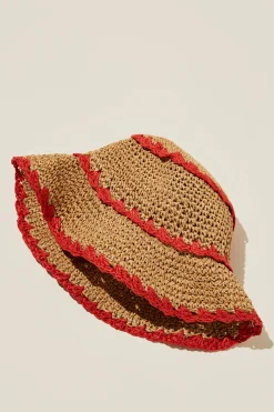 Emme Straw Bucket Hat