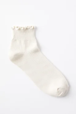 Frill Ribbed Ankle Sock