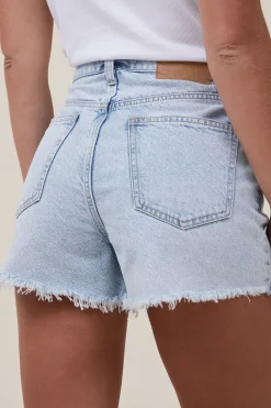 High Mom Denim Short