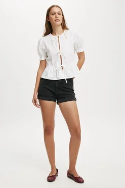 High Rise Classic Stretch Denim Short