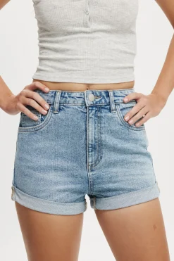 High Rise Classic Stretch Denim Short