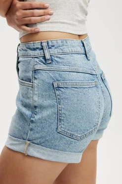 High Rise Classic Stretch Denim Short