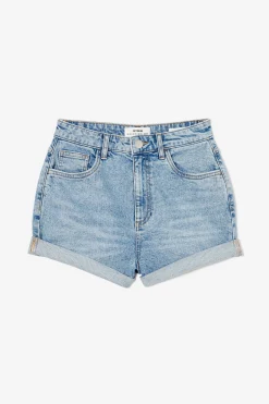 High Rise Classic Stretch Denim Short