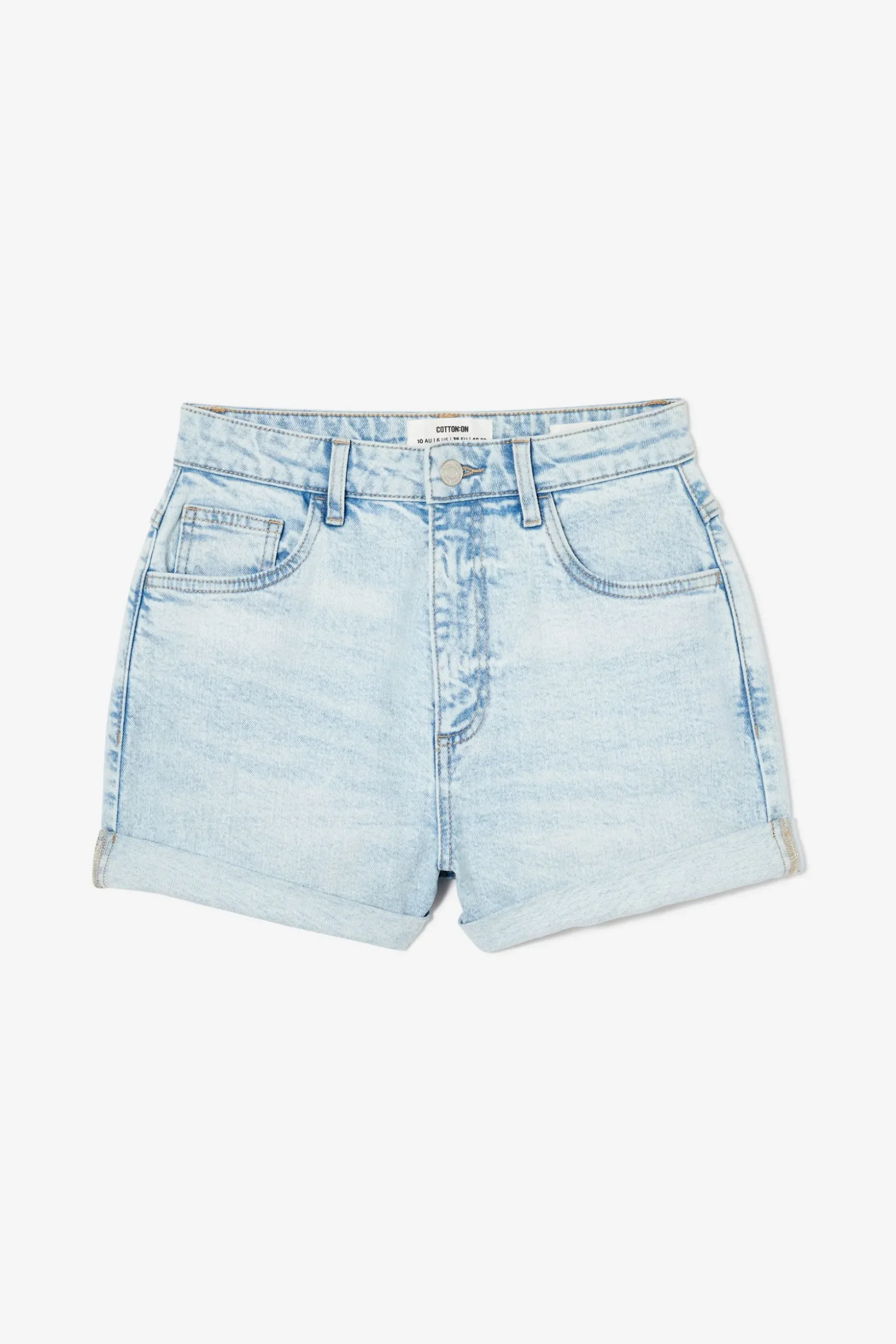 High Rise Classic Stretch Denim Short