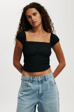Kaia Textured Short Sleeve