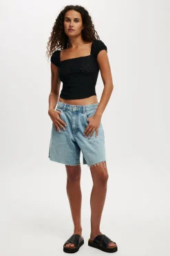 Kaia Textured Short Sleeve
