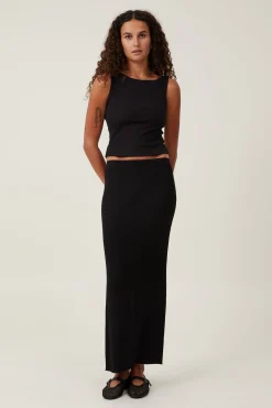 Knit Maxi Skirt