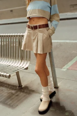 Micro Mini Pleated Skirt