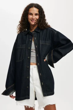 Oversized Denim Shirt
