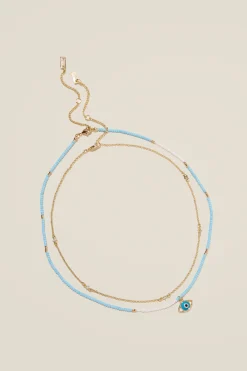 2Pk Beaded Necklace
